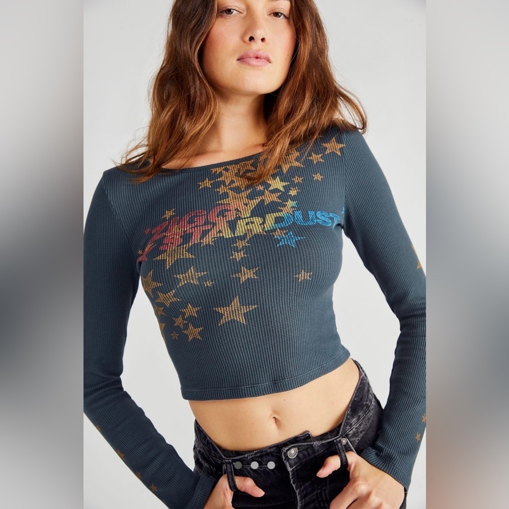 RARE Daydreamer NWOT Ziggy Stardust Long Sleeve Thermal— L - Picture 3 of 16